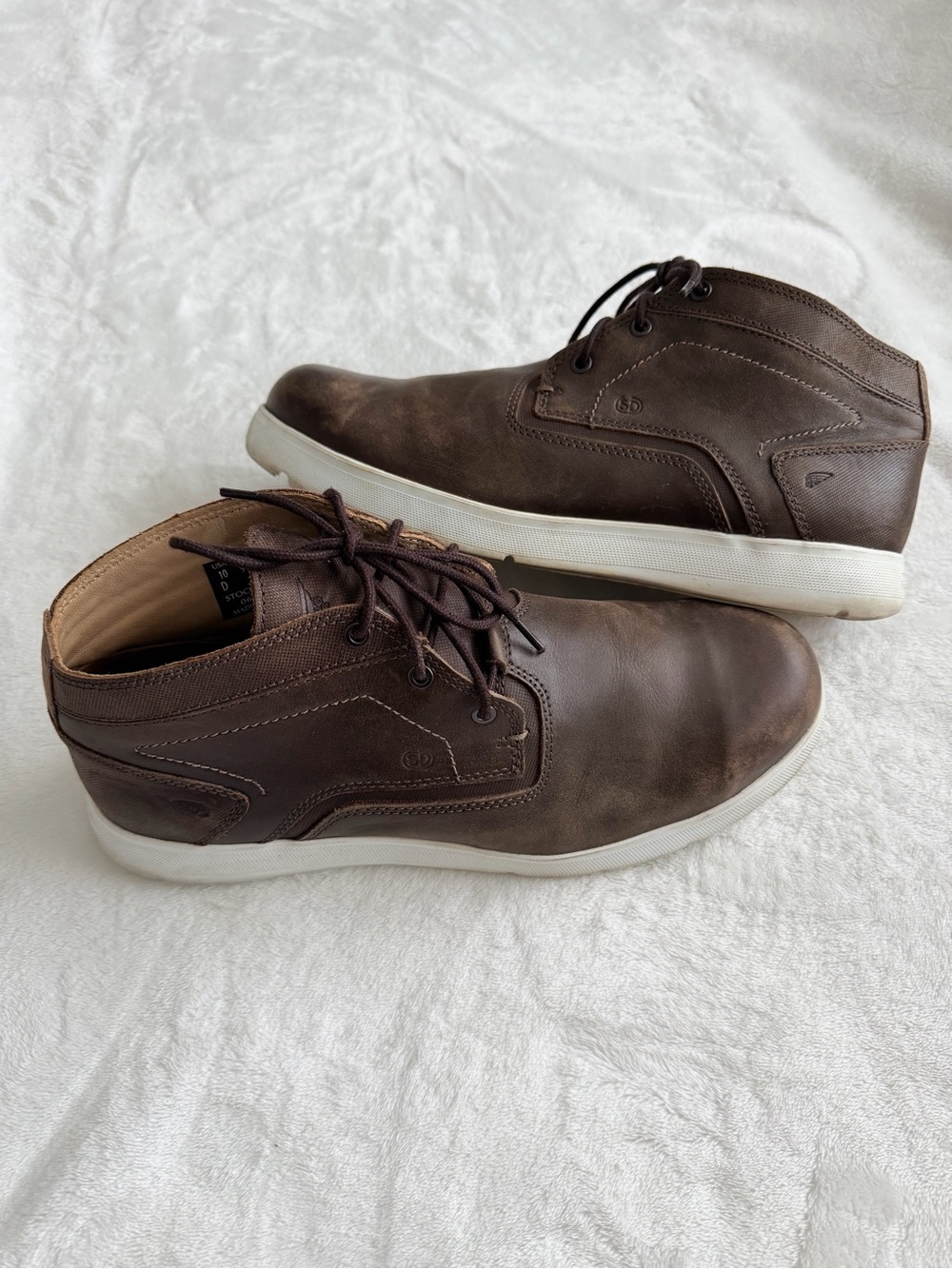 Red Wing Shoes Brown Leather Men's Chukka Cross Lite Safety Toe Size 10 D